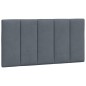 vidaXL Estructura cama con cabecero terciopelo gris oscuro 100x200 cm vidaXL Estructura cama con cabecero terciopelo gris oscuro 100x200 cm