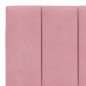 vidaXL Estructura de cama con cabecero de terciopelo rosa 200x200 cm