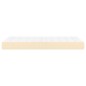 vidaXL Colchón de muelles ensacados tela color crema 90x200x20 cm vidaXL Colchón de muelles ensacados tela color crema 90x200x20 cm