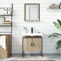 vidaXL Set de muebles de baño 2 pzas madera de ingeniería roble sonoma vidaXL Set de muebles de baño 2 pzas madera de ingeniería roble sonoma