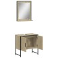 vidaXL Set de muebles de baño 2 pzas madera de ingeniería roble sonoma vidaXL Set de muebles de baño 2 pzas madera de ingeniería roble sonoma