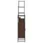 vidaXL Set de muebles de baño 4 pzas madera contrachapada marrón roble