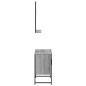 vidaXL Set de muebles de baño 2 pzas madera de ingeniería gris sonoma