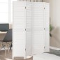 vidaXL Biombo separador de 4 paneles madera maciza Paulownia blanco vidaXL Biombo separador de 4 paneles madera maciza Paulownia blanco