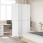 vidaXL Biombo separador de 4 paneles madera maciza Paulownia blanco vidaXL Biombo separador de 4 paneles madera maciza Paulownia blanco