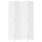 vidaXL Biombo separador de 4 paneles madera maciza Paulownia blanco vidaXL Biombo separador de 4 paneles madera maciza Paulownia blanco