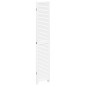 vidaXL Biombo separador de 4 paneles madera maciza Paulownia blanco vidaXL Biombo separador de 4 paneles madera maciza Paulownia blanco