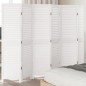 vidaXL Biombo separador de 6 paneles madera maciza Paulownia blanco vidaXL Biombo separador de 6 paneles madera maciza Paulownia blanco