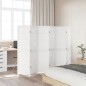 vidaXL Biombo separador de 6 paneles madera maciza Paulownia blanco vidaXL Biombo separador de 6 paneles madera maciza Paulownia blanco