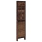 vidaXL Biombo separador de 4 paneles madera paulownia marrón oscuro vidaXL Biombo separador de 4 paneles madera paulownia marrón oscuro