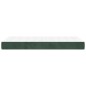 vidaXL Colchón muelles ensacados terciopelo verde oscuro 90x200x20cm vidaXL Colchón muelles ensacados terciopelo verde oscuro 90x200x20cm