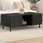 vidaXL Mesa de centro madera maciza de mango negra 100x54x40 cm vidaXL Mesa de centro madera maciza de mango negra 100x54x40 cm