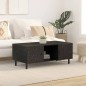 vidaXL Mesa de centro madera maciza de mango negra 100x54x40 cm vidaXL Mesa de centro madera maciza de mango negra 100x54x40 cm