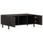 vidaXL Mesa de centro madera maciza de mango negra 100x54x40 cm vidaXL Mesa de centro madera maciza de mango negra 100x54x40 cm