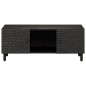 vidaXL Mesa de centro madera maciza de mango negra 100x54x40 cm vidaXL Mesa de centro madera maciza de mango negra 100x54x40 cm