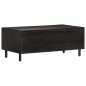 vidaXL Mesa de centro madera maciza de mango negra 100x54x40 cm vidaXL Mesa de centro madera maciza de mango negra 100x54x40 cm