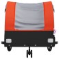 vidaXL Remolque para bicicleta hierro negro y naranja 30 kg vidaXL Remolque para bicicleta hierro negro y naranja 30 kg