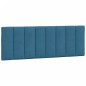 vidaXL Estructura de cama con cabecero terciopelo azul 140x190 cm vidaXL Estructura de cama con cabecero terciopelo azul 140x190 cm