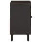 vidaXL Armario de lavabo de baño madera maciza mango negro 62x33x58 cm vidaXL Armario de lavabo de baño madera maciza mango negro 62x33x58 cm