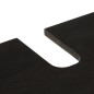 vidaXL Armario de lavabo de baño madera maciza mango negro 62x33x58 cm vidaXL Armario de lavabo de baño madera maciza mango negro 62x33x58 cm