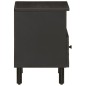 vidaXL Mesita de noche de madera maciza de mango negra 40x33x46 cm vidaXL Mesita de noche de madera maciza de mango negra 40x33x46 cm