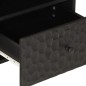 vidaXL Mesita de noche de madera maciza de mango negra 40x33x46 cm vidaXL Mesita de noche de madera maciza de mango negra 40x33x46 cm