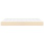 vidaXL Colchón de muelles ensacados tela color crema 120x200x20 cm vidaXL Colchón de muelles ensacados tela color crema 120x200x20 cm