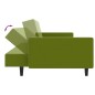vidaXL Sofá cama de 2 plazas terciopelo verde claro vidaXL Sofá cama de 2 plazas terciopelo verde claro