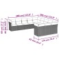 vidaXL Set de sofás de jardín 11 pzas y cojines ratán sintético gris vidaXL Set de sofás de jardín 11 pzas y cojines ratán sintético gris