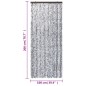 vidaXL Cortina antimoscas chenilla marrón y beige 100x200 cm vidaXL Cortina antimoscas chenilla marrón y beige 100x200 cm