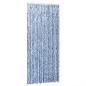 vidaXL Cortina antimoscas chenilla azul y blanco 100x200 cm vidaXL Cortina antimoscas chenilla azul y blanco 100x200 cm