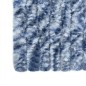 vidaXL Cortina antimoscas chenilla azul y blanco 100x200 cm vidaXL Cortina antimoscas chenilla azul y blanco 100x200 cm