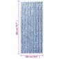 vidaXL Cortina antimoscas chenilla azul y blanco 100x200 cm vidaXL Cortina antimoscas chenilla azul y blanco 100x200 cm