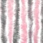 vidaXL Cortina antimoscas chenilla gris plateado y rosa 100x220 cm vidaXL Cortina antimoscas chenilla gris plateado y rosa 100x220 cm
