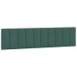 vidaXL Estructura cama con cabecero terciopelo verde oscuro 200x200 cm