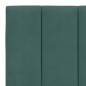 vidaXL Estructura cama con cabecero terciopelo verde oscuro 200x200 cm