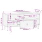 vidaXL Mueble de TV madera maciza de mango 100x33x46 cm vidaXL Mueble de TV madera maciza de mango 100x33x46 cm