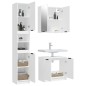 vidaXL Set de muebles de baño 3 piezas madera contrachapada blanco vidaXL Set de muebles de baño 3 piezas madera contrachapada blanco