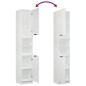 vidaXL Set de muebles de baño 3 piezas madera contrachapada blanco vidaXL Set de muebles de baño 3 piezas madera contrachapada blanco