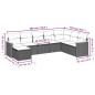 vidaXL Set de sofás de jardín 8 pzas y cojines ratán sintético gris vidaXL Set de sofás de jardín 8 pzas y cojines ratán sintético gris