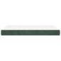 vidaXL Colchón muelles ensacados terciopelo verde oscuro 120x200x20 cm vidaXL Colchón muelles ensacados terciopelo verde oscuro 120x200x20 cm
