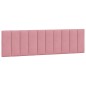 vidaXL Estructura de cama con cabecero de terciopelo rosa 180x200 cm vidaXL Estructura de cama con cabecero de terciopelo rosa 180x200 cm