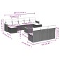 vidaXL Set de sofás de jardín 11 pzas y cojines ratán sintético negro vidaXL Set de sofás de jardín 11 pzas y cojines ratán sintético negro