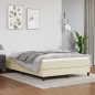 vidaXL Colchón de muelles ensacados cuero sintético crema 140x190x20cm vidaXL Colchón de muelles ensacados cuero sintético crema 140x190x20cm
