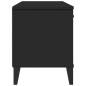 vidaXL Banco zapatero VIKEN madera maciza de pino negro 106x35x45 cm vidaXL Banco zapatero VIKEN madera maciza de pino negro 106x35x45 cm