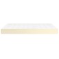 vidaXL Colchón de muelles ensacados cuero sintético crema 140x190x20cm vidaXL Colchón de muelles ensacados cuero sintético crema 140x190x20cm
