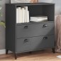 vidaXL Librería VIKEN madera maciza de pino gris antracita 80x40x90 cm vidaXL Librería VIKEN madera maciza de pino gris antracita 80x40x90 cm