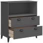 vidaXL Librería VIKEN madera maciza de pino gris antracita 80x40x90 cm vidaXL Librería VIKEN madera maciza de pino gris antracita 80x40x90 cm