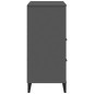 vidaXL Librería VIKEN madera maciza de pino gris antracita 80x40x90 cm vidaXL Librería VIKEN madera maciza de pino gris antracita 80x40x90 cm