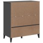 vidaXL Librería VIKEN madera maciza de pino gris antracita 80x40x90 cm vidaXL Librería VIKEN madera maciza de pino gris antracita 80x40x90 cm